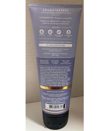 Ultimate Hydration Lavender & Vanilla Body Cream - Shea Butter & Hyaluronic Acid - 8oz - International Shipping - Buy Online on GoSupps.com