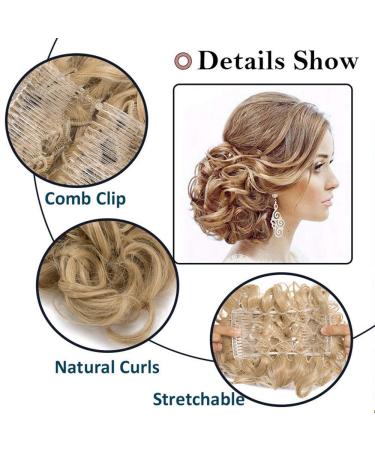 Shop Medium Brown Curly Hairpiece with Clip | Lady Outlet Mall - Stylish Bun & Chignon for Perfect Hairstyles - Buy Online on GoSupps.com