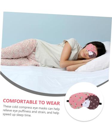 Frcolor Cute Eye Mask with Ice Cream Bag - Relaxing Facial Mask for Travel & Insomnium Relief - Buy Online on GoSupps.com