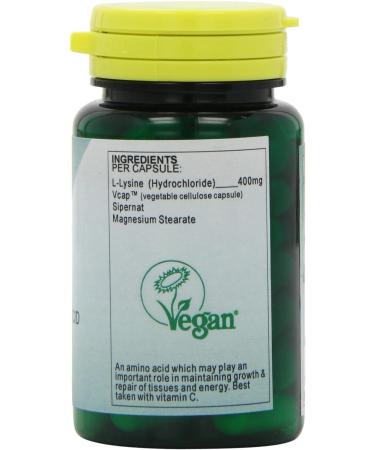 Health Plus L-Lysine HCL 500mg Amino Acid Supplement - 60 Capsules - Buy Online on GoSupps.com