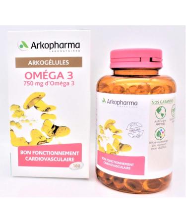 Arkocaps Omega 3 - Active ingredients of marine origin for good cardiovascular function - 180 capsules - Buy Online on GoSupps.com