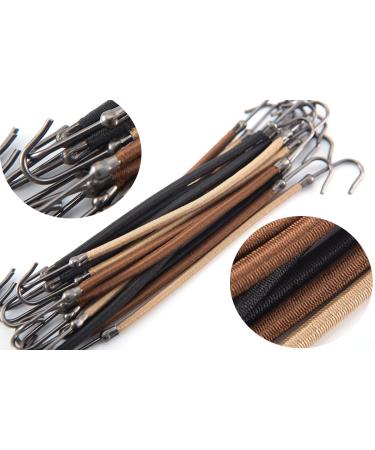 15 Pack Blonde, Beige & Apricot Ponytail Hooks Bungee Bands for Women - Styling Accessories for Thick Hair - Elastic Hair Ties & Clips - Buy Online on GoSupps.com