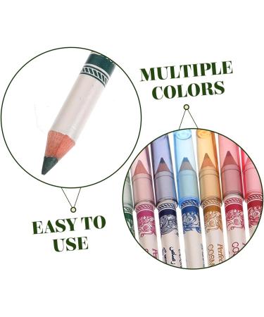 TOVINANNA 12 Pcs Eyeliner Pen Colorful Eyeliner Makeup Eyeliner Eye Lip Liner Make up Wooden 1 count (Pack of 1) As Shown - Buy Online on GoSupps.com