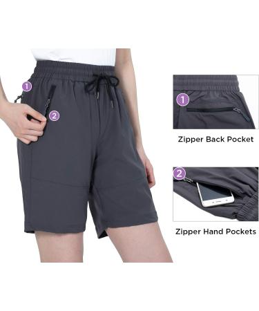 Women's Lightweight Hiking Shorts - Summer Bermuda Cargo Pants with Zip Pockets | Outdoor Trekking & Golf | Waspornow - Buy Online on GoSupps.com