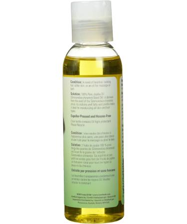 NOW Solutions Organic Jojoba Oil Moisturizing Multi-Purpose Oil for Face Hair and Body 118ml - Buy Online on GoSupps.com