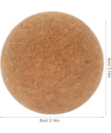Beaupretty 80mm Cork Massage Balls - High Density Deep Tissue Relief - 2 Pack for Yoga & Muscle Massage - Buy Online on GoSupps.com