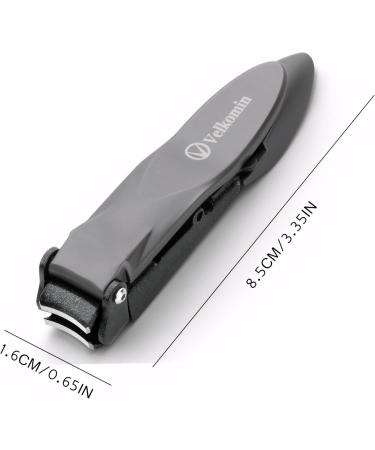 Heavy Duty Nail Clippers with Catcher | Self-Collecting Fingernail & Toenail Clippers for Men & Women | 18-Month Warranty - Buy Online on GoSupps.com