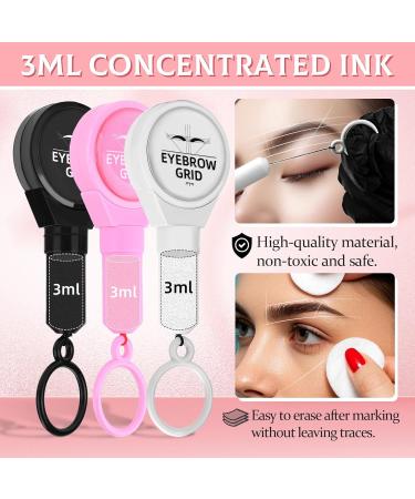 ATOMUS Lot de 3 cordes de cartographie sourcils - volutif - Encre - Maquillage permanent - Kit de mappage des sourcils - Marquage sym trique - Kit de threading M lange de 3 pi ces - Buy Online on GoSupps.com