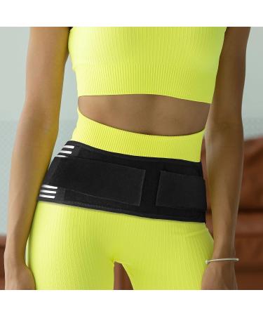 Wellgood Sacroiliac Hip Belt for Women and Men | SI Joint Hip Belt for Relief of Sciatic, Pelvic, and Lower Back Pain | Inner Anti-Slip Strip | Stabilizes SI Joint | Trochanter Belt | Black Regular 25''-42 - Buy Online on GoSupps.com