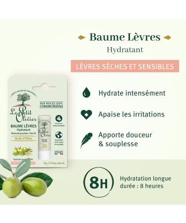 Le Petit Olivier Moisturising Lip Balm Stick | Enriched with Olive Oil | Natural Vegetable Oils | Softens & Smooths Dry Lips | 0.14 oz - International Shipping Available - Buy Online on GoSupps.com