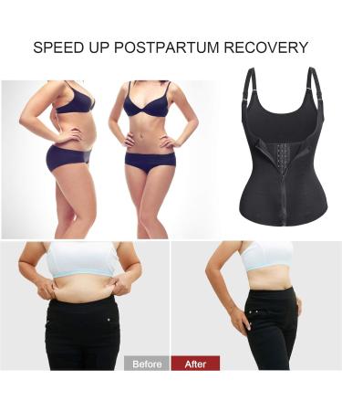 URSEXYLY Maternity Support Belt Postpartum Waist Trainer Shapewear | Medium Black Waist Cincher for Recovery - Buy Online on GoSupps.com