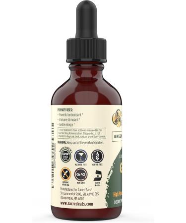 Organic Green Tea Liquid Extract Drops - Immune Support Supplement with Antioxidants & Polyphenols for Gentle Energy - Non-GMO, Alcohol & Gluten Free - Buy Online on GoSupps.com