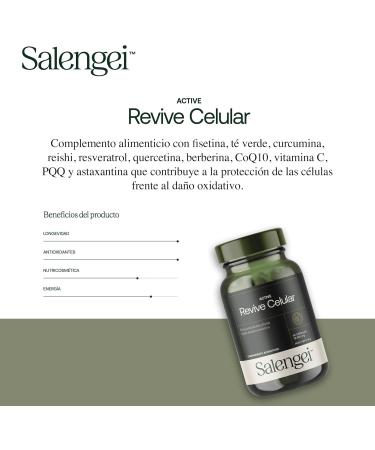 Salengei ACTIVE REVIVE CELULAR 60cap is a dietary supplement in easytoswallow capsules When used consistently it supports normal body functions The package contains 60 capsules - Buy Online on GoSupps.com