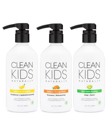 Clean Kids Naturally Bath Sets (Shampoo Conditioner & Hand Soap)