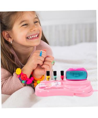 Healeved 3 Sets Nail Art Set Toy Nail Art Decoration Kit Kids Tool Kit Nail Decorations for Nail Art Toys for Girls Nail Gel Polish Children Nail Art Kit Pink Make up Decorate Plastic - Buy Online on GoSupps.com