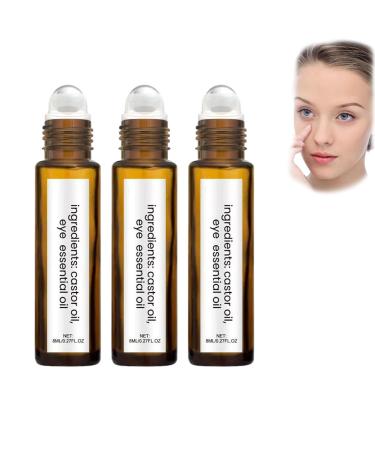 JIAOY Eclipseecho 3-Pack Eye Rollers with Castor Oil and Frankincense Roller Castor Oil and Frankincense Eclipseecho Eye Roller Eclipseecho Roller Pen with Castor Oil and Frankincense