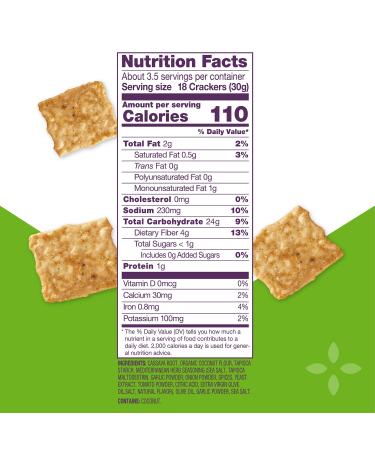 Crunchmaster Grain Free Crackers - Mediterranean Herb 3.54 oz | Gluten-Free Snack - Buy Online on GoSupps.com