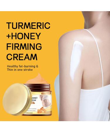 Cr me chaude au miel de curcuma cr me raffermissante pour le corps Stimulateur de sueur hydratant et amincissant durable pour la graisse de l'estomac et la cellulite la cellulite pour les cuisses - Buy Online on GoSupps.com