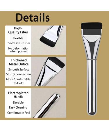 Ultra-Thin Non-Marking Foundation Brush - Flat Head Concealer & Grooming Brush for Flawless Application | International Shipping Available - Buy Online on GoSupps.com