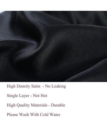Satin Silk Bonnet Hair Cap - Jumbo Size Long Bonnet for Women - Adjustable Straps - Comfortable Sleep Cap for Long Braid & Curly Hair - No Slip-Off Design (Black) - Buy Online on GoSupps.com