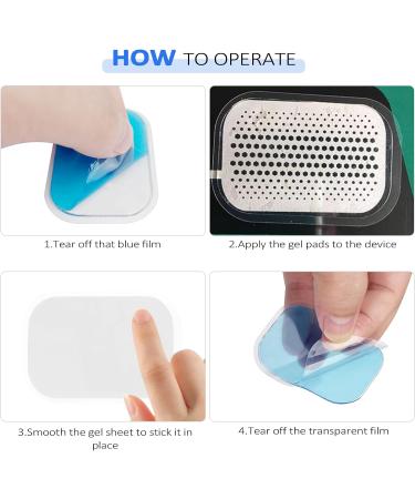 Fousenuk 60 Gel Pads for EMS Muscle Stimulator | Hydrogel Abdominal Trainer Spare Parts | Multifunctional Muscle Training Device - Buy Online on GoSupps.com