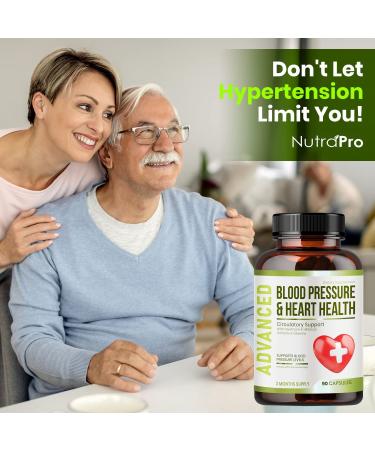 Blood Pressure & Heart Health Support Supplement - Hawthorn Berry & Hibiscus Vitamins for Healthy Hypertension & Circulatory Wellness - Buy Online on GoSupps.com