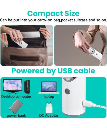 Portable Inhalation Device Set for Children & Adults | Quiet 30dB Inhaler for Respiratory Relief | Includes 2 Mouthpieces & Masks | Ideal for Home & Travel - Buy Online on GoSupps.com