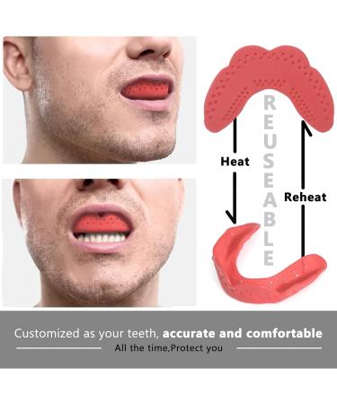 UPTTHOW 2 Pack Reusable Night Mouthguard for Teeth Grinding - Adult & Child Sports Protection with Case Mirror & Tweezers - Medium Black - Buy Online on GoSupps.com