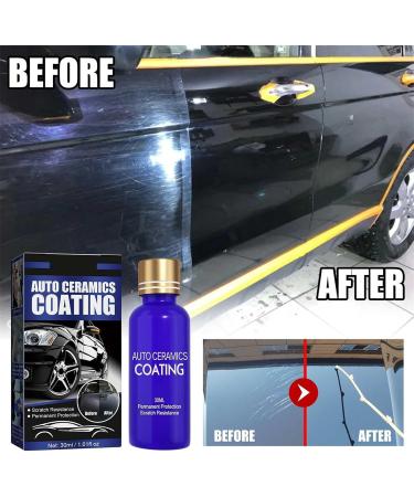 IFFANY 3 in 1 Car Paint Restorer Kit Car Nano Ceramic Crystal Coating Micro-Molecule Crystal Coating Restoration Care Agent Waterproof Dustproof & Scratch Repair 2PCS - Buy Online on GoSupps.com