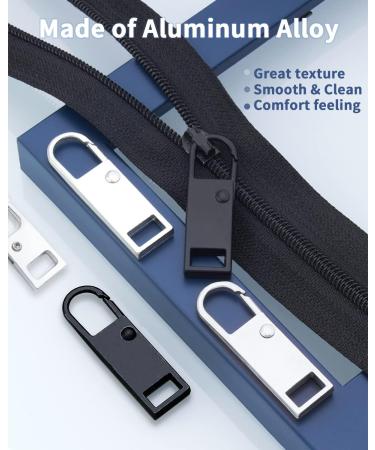 Universal Zipper Pull Replacement Kit (32 Pack) - Durable Zipper Tab Pulls for Backpacks, Purses, Jackets, Luggage, Boots - 4 Styles and Sizes - Easy Zipper Fix - Buy Online on GoSupps.com