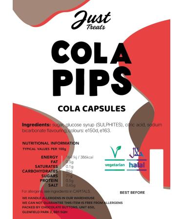 Just Treats Cola Pips Gift Jar - Buy Online on GoSupps.com