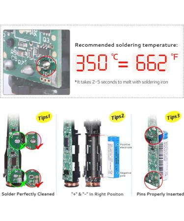 Electric Toothbrush Battery Replacement for Philips Sonicare Series - Waterproof Seal Solder Wire & Tools Included - Buy Online on GoSupps.com