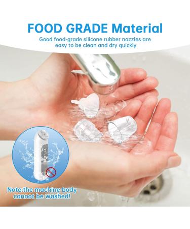 MYPIN Electric Nasal Aspirator for Baby with Music and Light Soothing Function - Adjustable Suction Level and 3 Silicone Tips Included - HT0078-Gray - Buy Online on GoSupps.com
