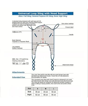 Hoist for Lifting Elderly Heavy Duty Full Body Patient Lift Sling Patient Lift Mesh Sling Toileting Aid Rehabilitation Training Equipment Large - Buy Online on GoSupps.com