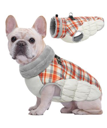 Kuoser warm dog jacket reflective dog coat windproof dog coat for small dogs fashion dog coat large dogs dogs winter coat dog coat with dishes red M M red - Buy Online on GoSupps.com