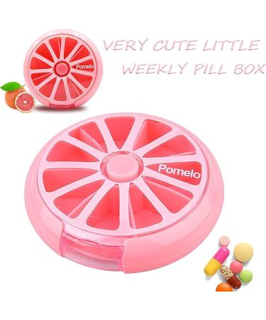 Weekly Pill Box - Cute Round Travel Organizer with 7 Compartments (Pack of 3) Perfect for International Use - Buy Online on GoSupps.com