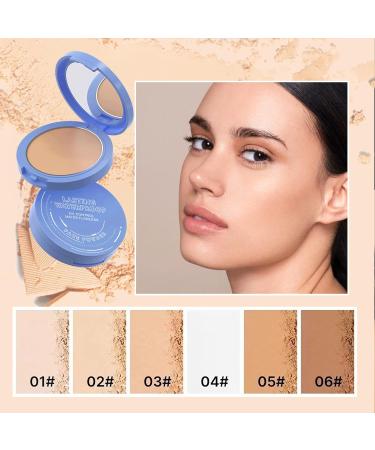 Oil Control Face Pressed Powder - Matte Smooth Flawless Finish | Lightweight Waterproof Long-Lasting Makeup Foundation - 0.35 Oz (Natural Beige #2 - Buy Online on GoSupps.com