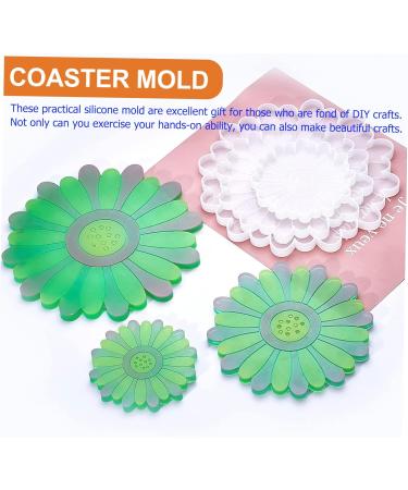 PLAFOPE Resin Molds 5pcs Coaster Silicone Mold Epoxy Silicone Molds Coaster Mold Craft Mold Diy Supplies Crystal Crafts - Buy Online on GoSupps.com