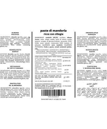 RAREZZE - Sicilian marzipan pastry "curly" individually packaged in a beautiful gift box (gr.400). RAREZZE: Sicilian cupcakes cannoli cassate artisanal pastry - Buy Online on GoSupps.com