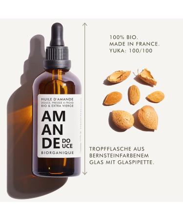100% Organic Almond Oil - Pure Cold-Pressed 100ml for Hair Skin & Anti-Aging | Natural Facial Makeup Remover - Buy Online on GoSupps.com