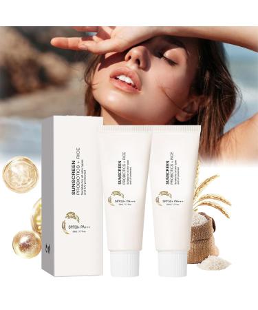Orgrul 2 pieces Rice + Probiotics SPF50+ PA++++ Sunscreen 50 ml Rice Probiotics Sunscreen SPF50+ sunscreen waterproof tannerum rice sunscreen lotion with