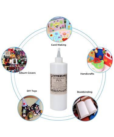 Lineco Books by Hand pH Neutral Adhesive 16oz - Acid-Free, Archival Quality, Quick Drying, Water Soluble - Ideal for Lay-Flat Properties - 1 Pack - Buy Online on GoSupps.com