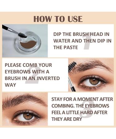 Shop DAGEDA Waterproof Eyebrow Pomade Kit - Long Lasting Gel Eyeliner & High Pigmented Red & Purple Brow Makeup - Buy Online on GoSupps.com