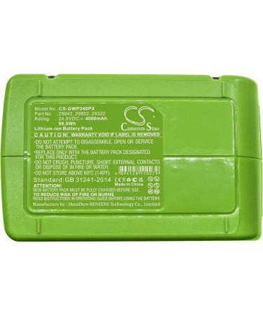 4000mAh 24V Battery Replacement for Alpina MT 24 BLA 24 Li H 24 Li C 24 Li T 24 - High Performance | International Shipping - Buy Online on GoSupps.com