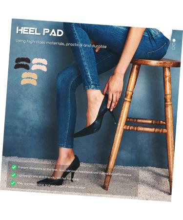 NOLITOY Heel Pads & Protectors - 3 Pairs Foam Inserts for Women's High Heels | Anti-Wear Cushions & Grips - Assorted Colors - Perfect for Too Big Shoes - Buy Online on GoSupps.com