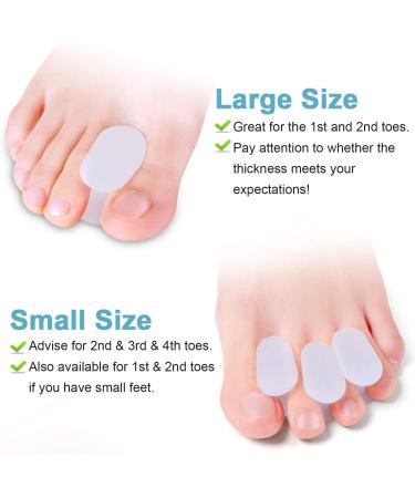 Povihome 10 Pack Bunion Corrector Gel Toe Spacers Separators - L Size (1/2'' Thick) | Orthotic for Overlapping Toes - Buy Online on GoSupps.com