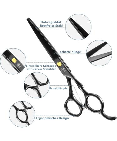 Professional Purplebird Hairdressing Scissors Set - 10-Piece Stainless Steel Hair Cutting Shears for Barbers Hairdressers & Beginners - Buy Online on GoSupps.com