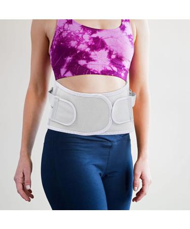 EXCEART Sports Men's Waist Support - Breathable Gym Binder & Back Brace - Air Mesh Pelvis Strap (115X23X1CM) - Silver - International Shipping Available - Buy Online on GoSupps.com