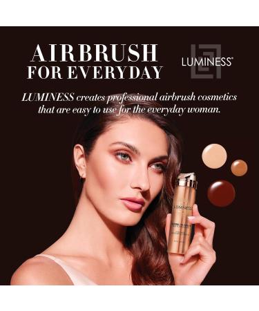 LUMINESS Silk Spray Airbrush Foundation & Hydrating Primer Kit - Lightweight Buildable Coverage for Seamless Blending - Fair Warm Satin Finish - International Shipping Available - Buy Online on GoSupps.com