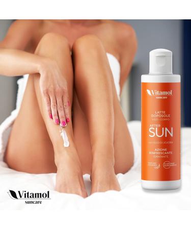 Vitamol After Sun After-sun milk for face and body Refreshing action Moisturizing emollient against redness and sunburn of the skin with jojoba oil - Buy Online on GoSupps.com